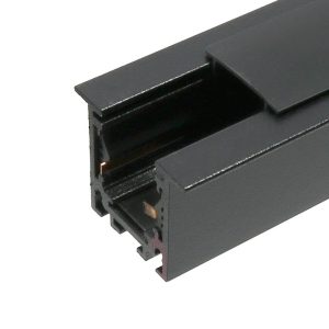 Foto principale Binario elettrificato magnetico da incasso 16mm 48V dc 2 metri nero M LEDME