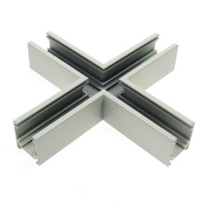 Foto principale Connettore a X orizzontale per binario magnetico 16mm bianco M LEDME