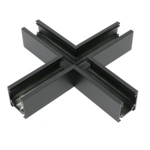 Foto principale Connettore a X orizzontale per binario magnetico 16mm nero M LEDME