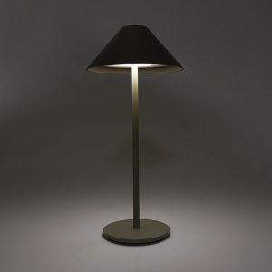 Lampada Da Tavolo LED Idena Tango Touch - Regolabile In Altezza, Dimmerabile, Con Porta USB-C, Colore Grigio