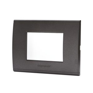 Foto principale Placca 3 moduli 503 in plastica nera compatibile anche con BTicino Livinglight