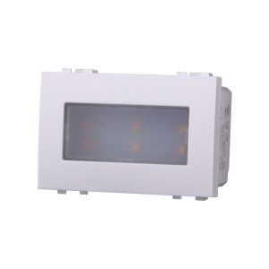 Foto principale Segnapasso Led 3 moduli 2,4W da incasso per scatola 503 bianco IP20 Bianco caldo 3000K compatibile anche con BTicino Livinglight