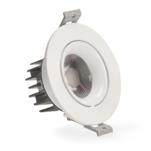 Foto principale Faretto Led da incasso 7W Rotondo Orientabile Cornice bianca Apertura 36 gradi Bianco neutro 4500K M LEDME