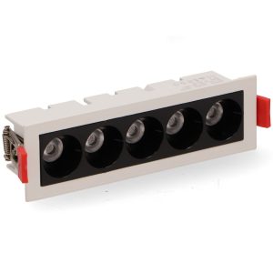 Foto principale Faretto Led da incasso Vienna 10W Rettangolare Cornice bianca Apertura 36 gradi Bianco neutro 4000K M LEDME
