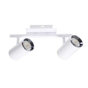 Foto principale Lampadario da soffitto City Bianco 2 Faretti GU10 Orientabili M LEDME