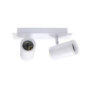 Foto principale Lampadario da soffitto State Bianco 2 Faretti GU10 Orientabili M LEDME