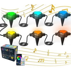 Foto principale Segnapassi Led Smart Catena decorativa 16 luci Multicolore RGBW Bluetooth con telecomando Wisdom