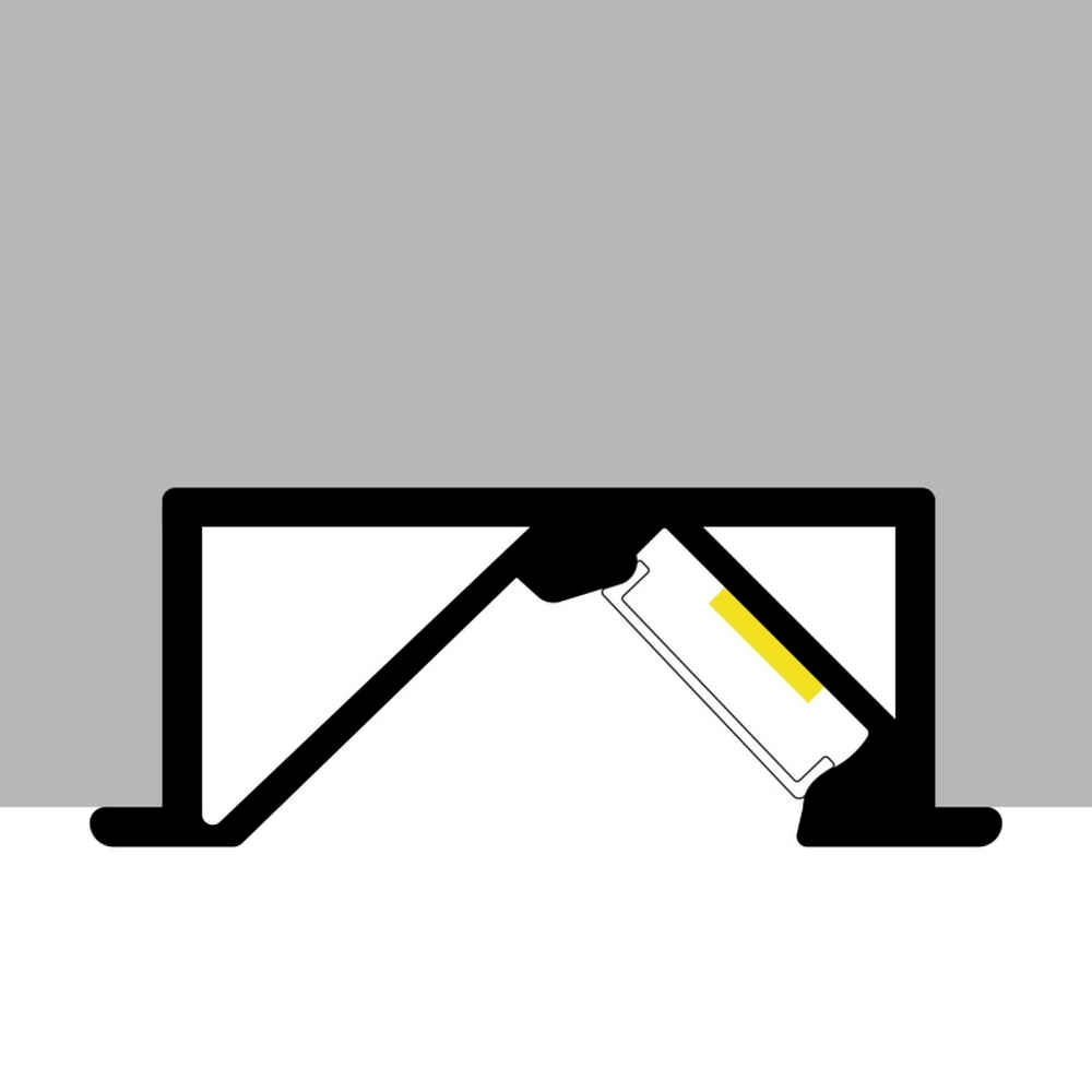 MEC Light Profilo LED In Alluminio Largo 3,2 Cm, 2 Metri: Per Strisce LED Fino A 29,8 Mm, Copertura Opaca UV, Colore Argento