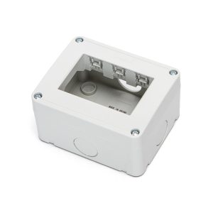 Foto principale Cassetta esterna 3 moduli custodia IP20 per pulsanti compatibile anche con BTicino Livinglight