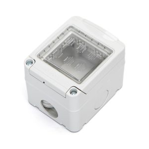 Foto principale Cassetta esterna impermeabile 2 moduli custodia IP55 per pulsanti compatibile anche con Vimar Plana