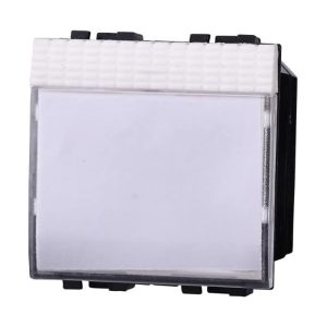 Foto principale Pulsante portanome 2 moduli bianco compatibile anche con BTicino Livinglight