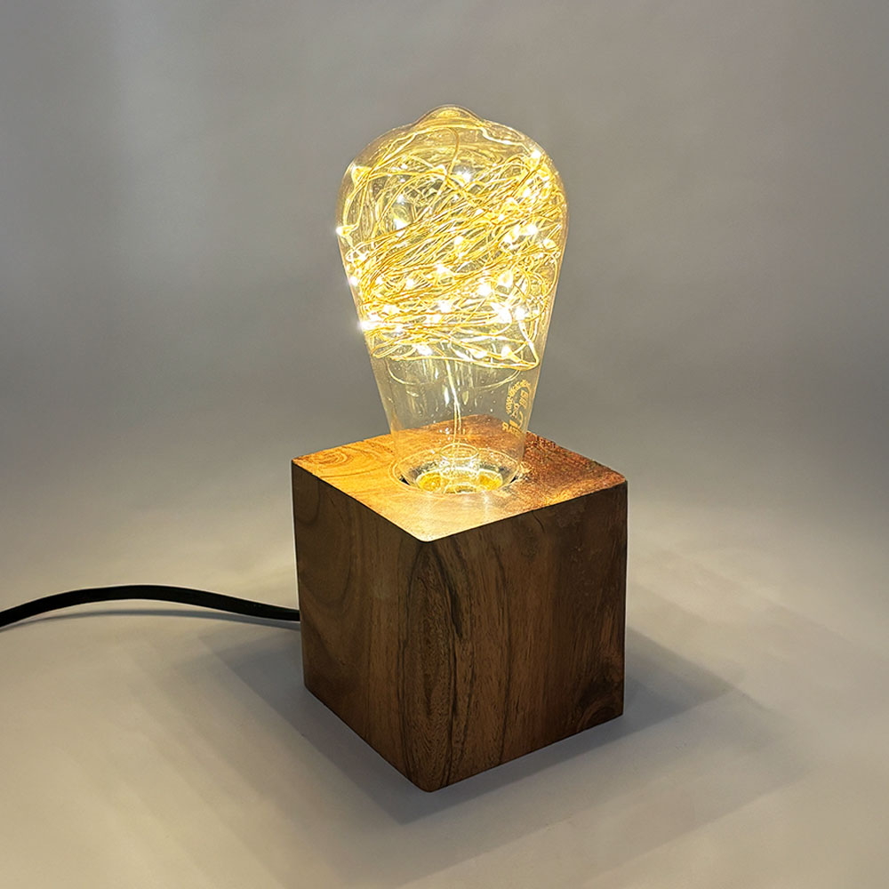 PartyKindom 1 Pezzo Calendario Da Tavolo In Legno Con Due Cubi Numerici, Un Cubo Giornaliero E Tre Barre Cubiche Dei Mesi, Riutilizzabile E Decorativo Per Ufficio E Casa