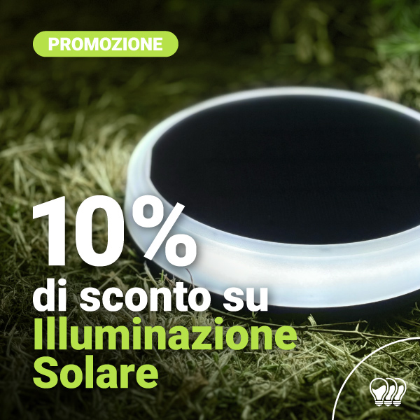 Sconto del 10% su Illuminazione Solare - mobile
