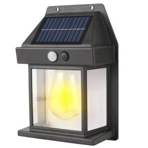 Foto principale Applique Led 10W Nero con pannello solare IP65 Bianco caldo 2700K con sensore crepuscolare e di movimento Aigostar