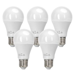 Foto principale Confezione da 5 Lampadine Led E27 A60 15W Bianco freddo 6500K Aigostar