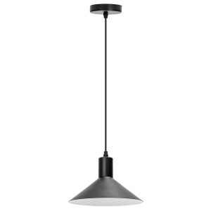 Foto principale Lampadario da soffitto Cone Nero opaco 1 x E27 Aigostar