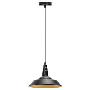 Foto principale Lampadario da soffitto Dish Nero opaco 1 x E27 Aigostar