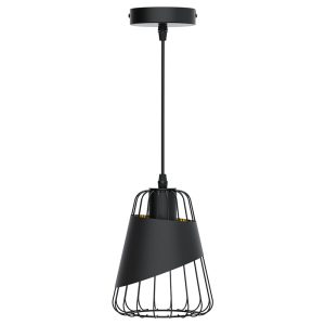 Foto principale Lampadario da soffitto Fuse Nero opaco 1 x E27 Aigostar