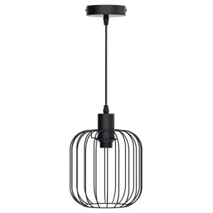 Foto principale Lampadario da soffitto Hamper Nero opaco 1 x E27 Aigostar