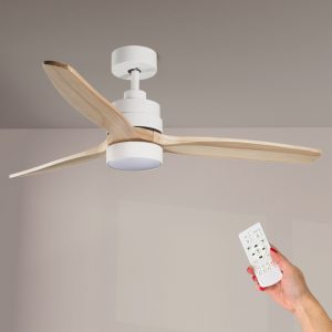 Foto principale Lampadario Ventilatore da soffitto White Crazy 18W illuminazione Led CCT regolabile con telecomando M LEDME