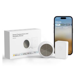 Foto principale Meross MS100FHHK Sensore temperatura e umidità Smart RF + Hub Smart Stazione base WiFi Homekit