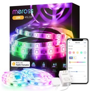 Foto principale Meross MSL320CHK Striscia Led Smart 12V 2×5 metri RGBW WiFi Homekit