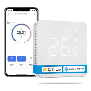 Foto principale Meross MTS200BHK Termostato da parete Smart per riscaldamento ad acqua radiatori e pavimento WiFi Homekit