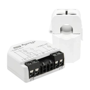 Foto principale Shelly EM Gen3 Misuratore consumo elettrico Smart 1 canale + 1 Pinza amperometrica 50A monitoraggio monofase WiFi Bluetooth