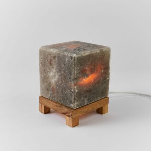 Foto principale Lampada di Sale Himalayano Grigio naturale a forma di Cubo 4Kg