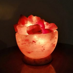 Foto principale Lampada di Sale Himalayano Rosa naturale Braciere Rotondo liscio con pezzotti 3Kg