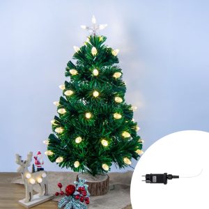Foto principale Albero di Natale da tavolo 60cm Palline Led Bianco caldo 3000K Wisdom