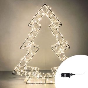 Foto principale Albero di Natale luminoso 60cm 1000 Led in metallo Bianco Caldo Wisdom