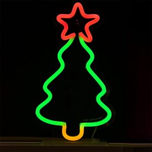 Foto principale Albero di Natale luminoso da 30cm Led Neon Flex USB da interno Wisdom