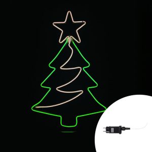 Foto principale Albero di Natale luminoso da 60cm Led Neon Flex da esterno Wisdom