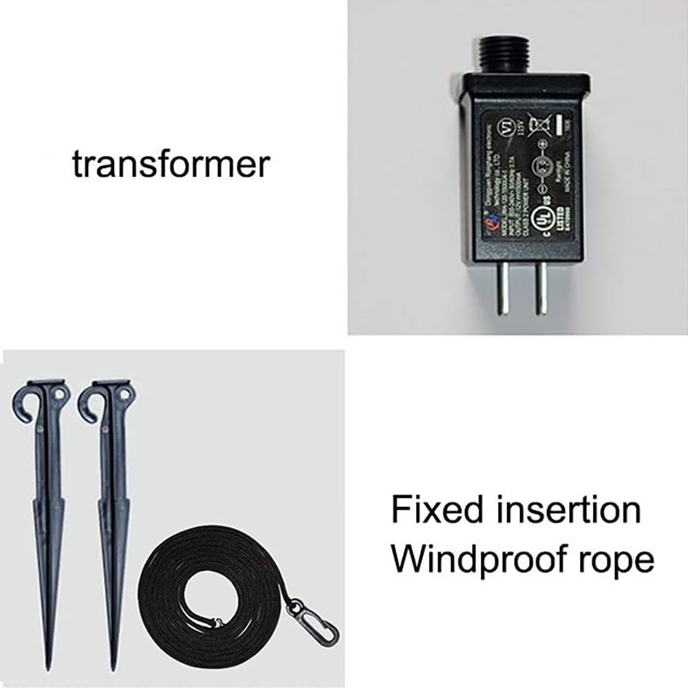 Arco gonfiabile con Babbo Natale e Pupazzo di neve 2,4 metri da esterno Wisdom - Foto 6