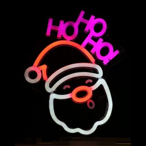 Foto principale Babbo Natale luminoso da 27cm Led Neon Flex USB da interno Wisdom