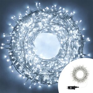 Foto principale Catena di luci 25 metri da 500 Led Bianco Freddo con cavo trasparente Wisdom