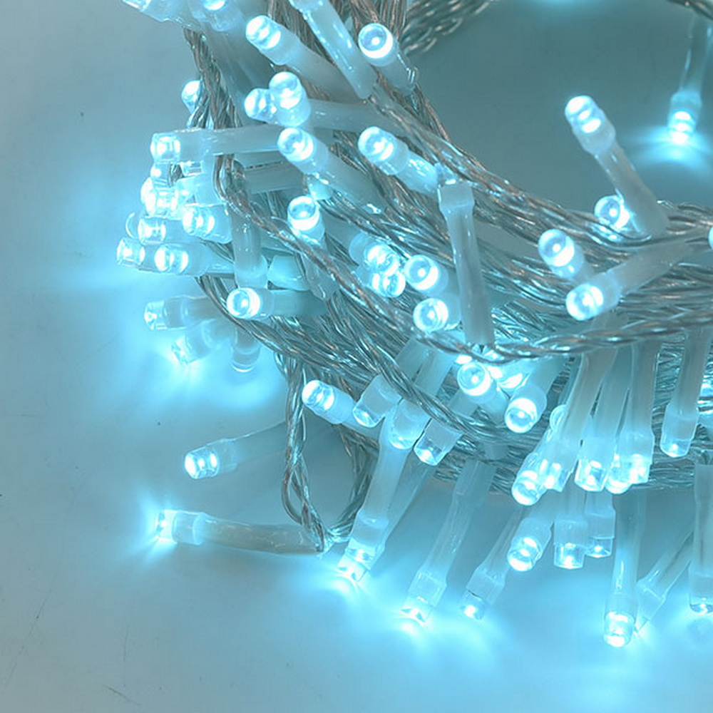 Catena di luci 25 metri da 500 Led Tiffany con cavo trasparente Wisdom - Foto 2