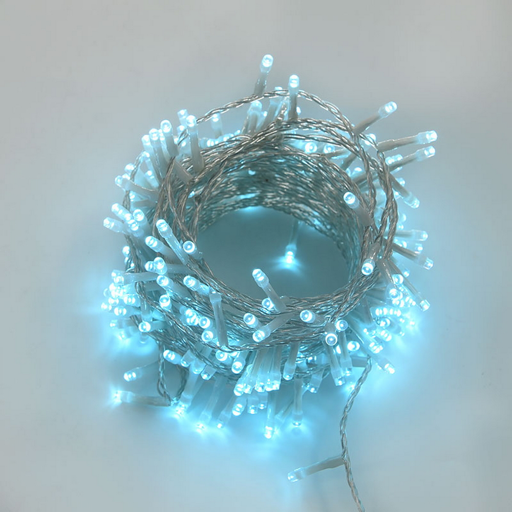 Catena di luci 25 metri da 500 Led Tiffany con cavo trasparente Wisdom - Foto 4