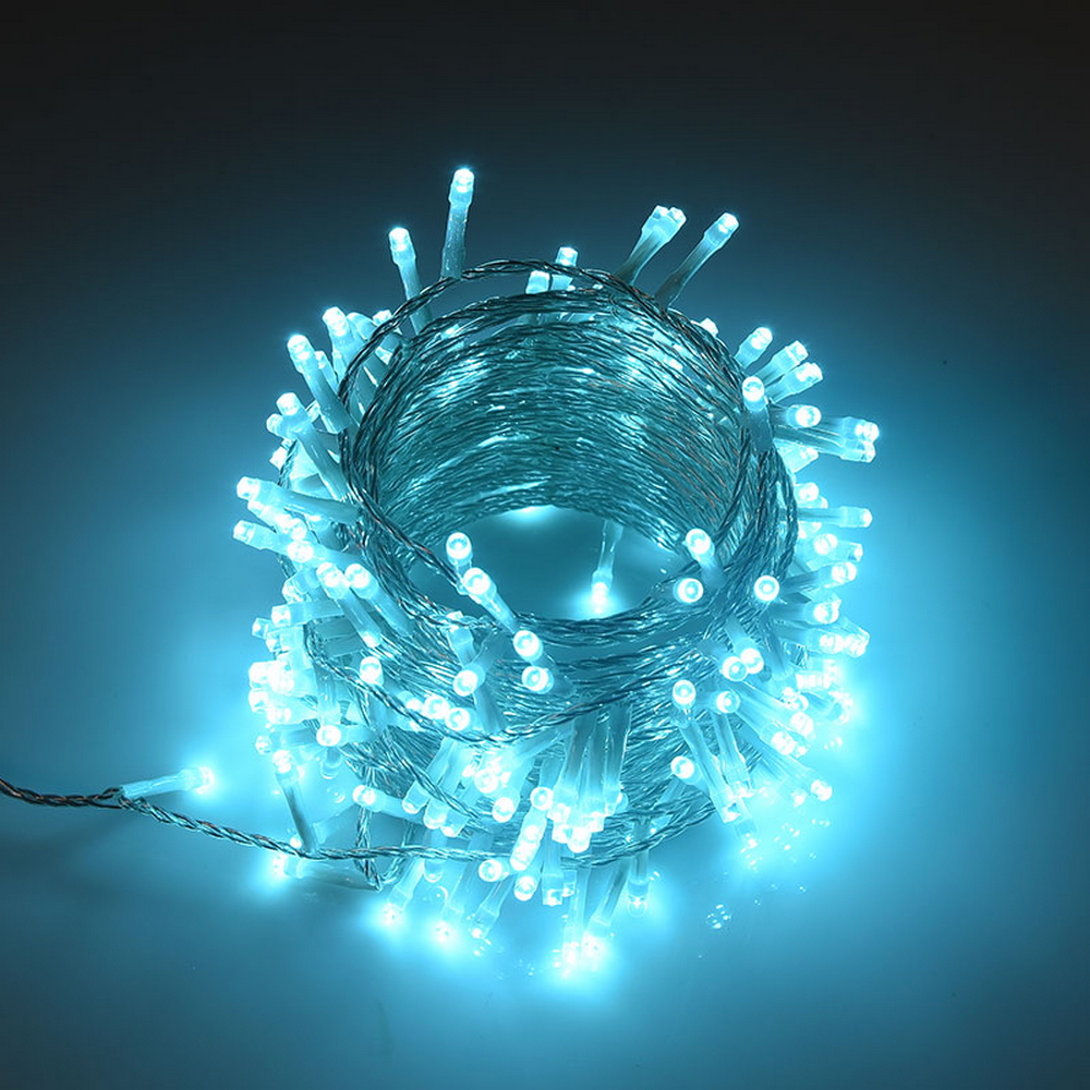 Catena di luci 25 metri da 500 Led Tiffany con cavo trasparente Wisdom - Foto 5