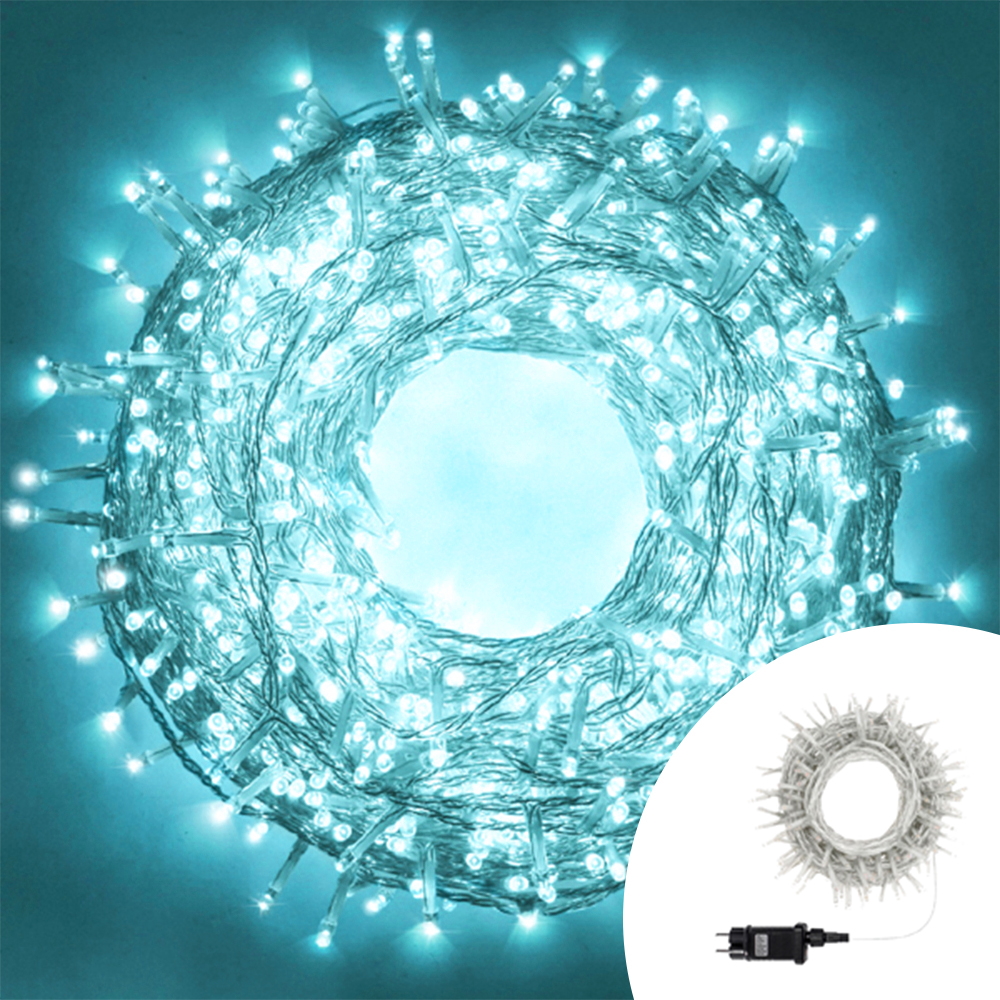 Foto principale Catena di luci 25 metri da 500 Led Tiffany con cavo trasparente Wisdom