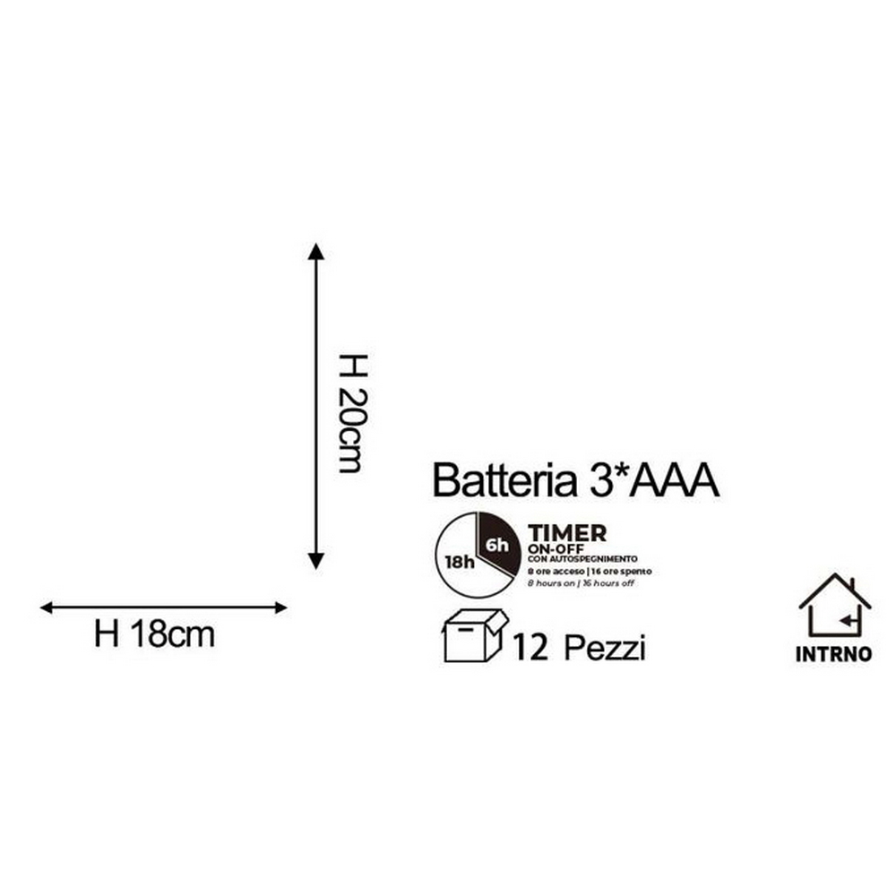 Decorazione per finestre Pacco regalo natalizio luminoso Led a ciondolo con ventosa Bianco caldo a batteria Wisdom - Foto 1
