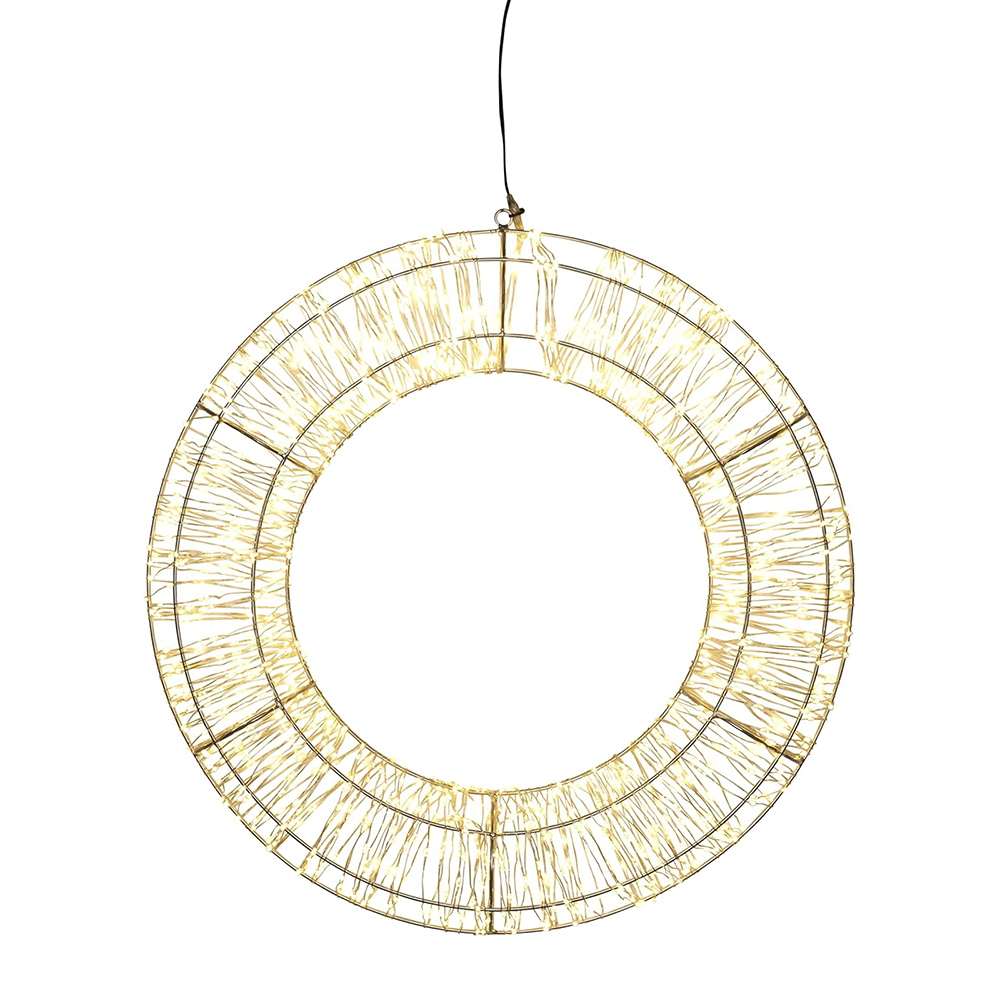 Ghirlanda decorativa luminosa 40cm 800 Led in metallo Bianco Caldo Wisdom - Foto 2