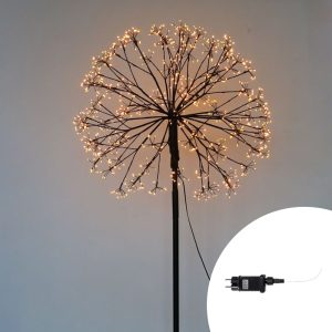 Foto principale Lampada da terra Dente di leone luminoso altezza 120cm 600 Led Bianco Caldo 3000K Wisdom