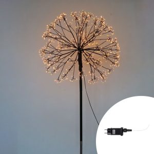 Foto principale Lampada da terra Dente di leone luminoso altezza 60cm 400 Led Bianco Caldo 3000K Wisdom