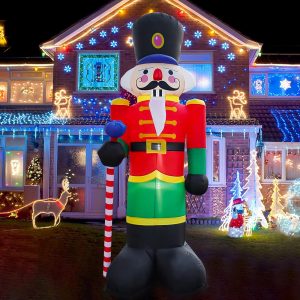 Foto principale Schiaccianoci di Natale gonfiabile 2,4 metri da esterno Wisdom