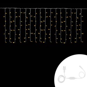 Foto principale Tenda luminosa 3 metri 128 MaxiLed Reflex Professionale Bianco Caldo fisso e Bianco Freddo intermittente prolungabile altezza 80cm da esterno Wisdom