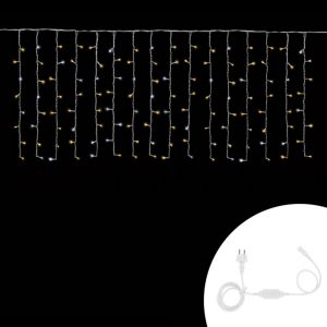 Foto principale Tenda luminosa 3 metri 128 MaxiLed Reflex Professionale Bianco Caldo fisso e intermittente prolungabile altezza 80cm da esterno Wisdom
