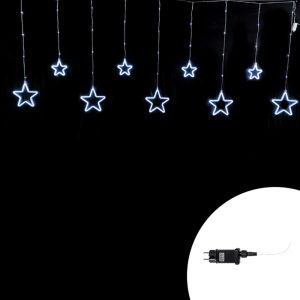 Foto principale Tenda luminosa con Stelle neon 3 metri Led Bianco Freddo stalattiti altezza 100cm per interno Wisdom