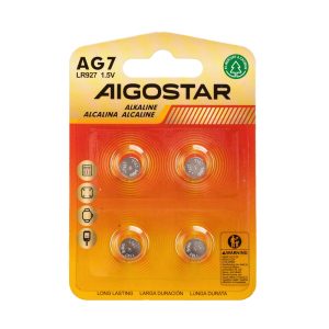 Foto principale Batteria bottone Aigostar 1,5V LR927 Zinco manganese confezione da 4 pile